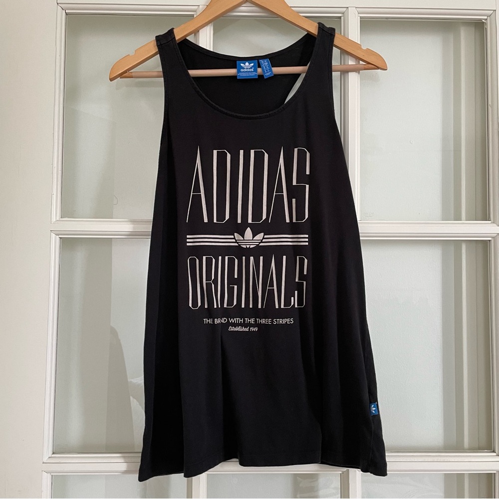 Adidas Originals Black 100% Cotton Tank Top Women's small S